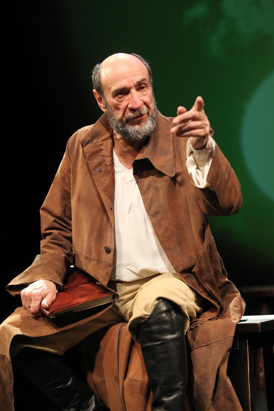 In this theater image released by The Publicity Office, F. Murray Abraham is shown during a performance of Classic Stage Company's off-Broadway production of Bertolt Brecht's "Galileo" in New York. (AP Photo/The Publicity Office, Joan Marcus)