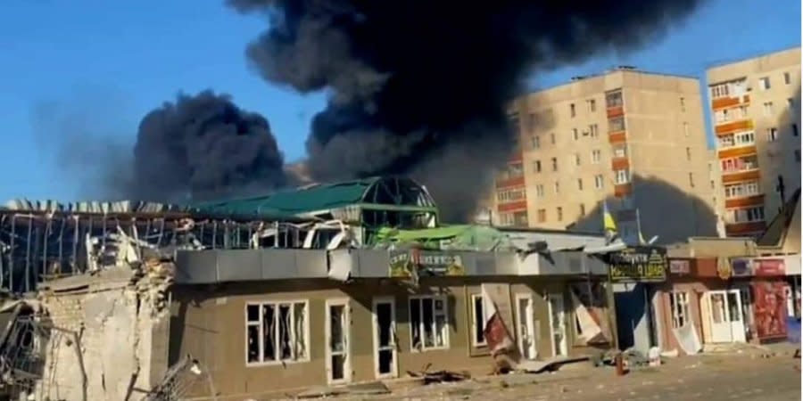 The Russian occupiers fired on the market territory of Lysychansk