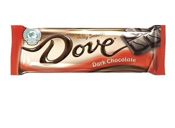 #3 WORST DARK CHOCOLATE: Dove Silky Smooth Dark Chocolate Singles Bar, 1 oz