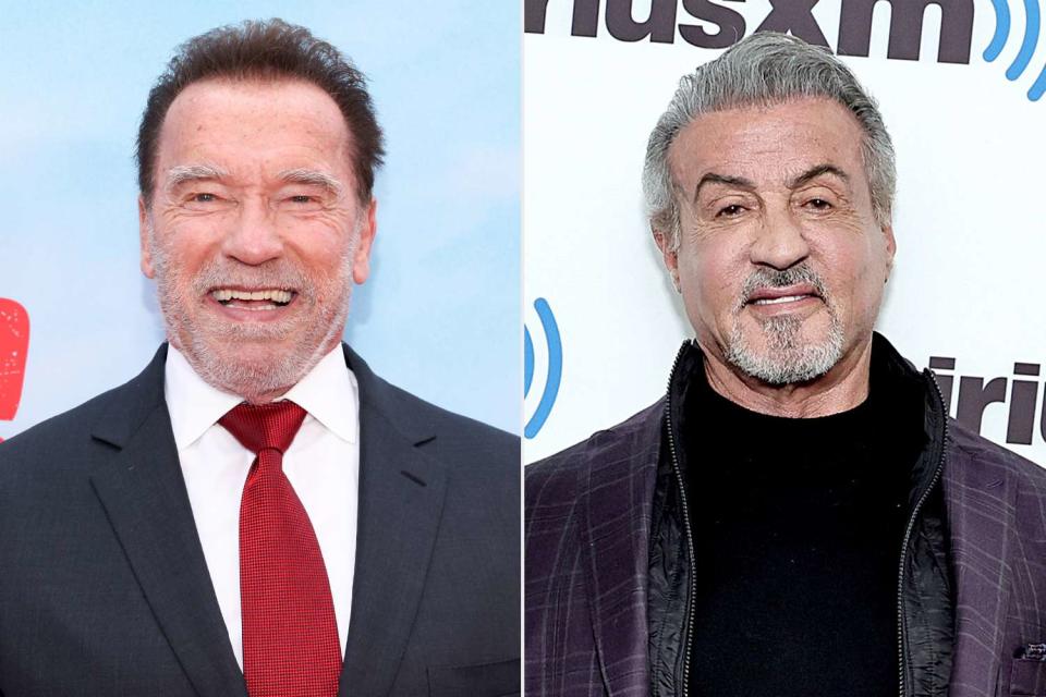<p>Mark Von Holden/Variety via Getty Images; Jamie McCarthy/Getty Images</p> Arnold Schwarzenegger (Left); Sylvester Stallone (Right)