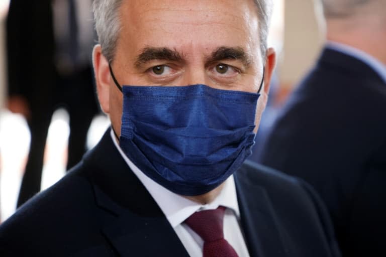 Xavier Bertrand le 14 septembre 2021 à Roubaix - Ludovic MARIN © 2019 AFP