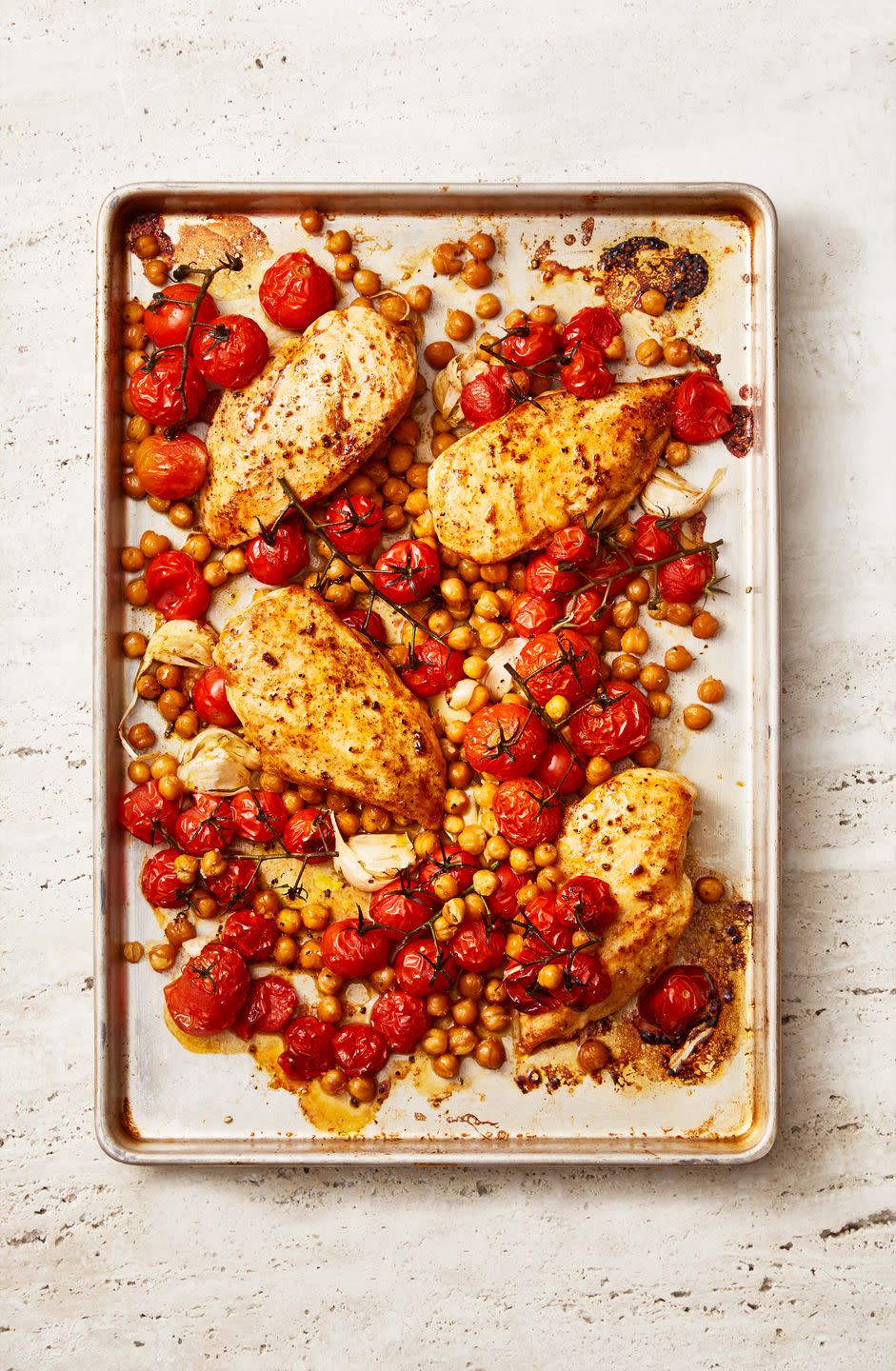 Paprika Chicken with Crispy Chickpeas and Tomatoes