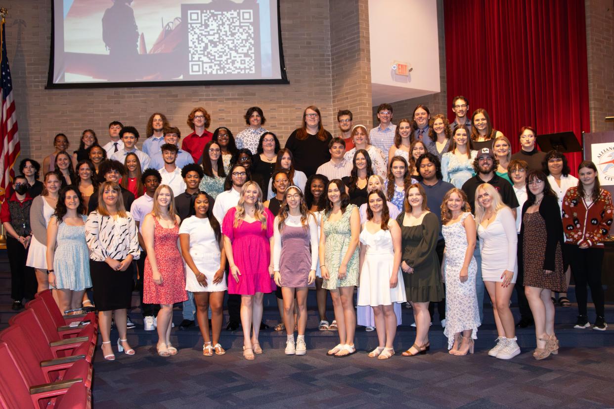 Fifty-six Alliance High School seniors received scholarship awards and other prizes during a May 6 event at the school. The Class of 2024 will graduate Sunday, May 19 during commencement exercises at the high school.