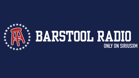 Barstool Radio on Sirius XM graphic with the signature barstool logo.