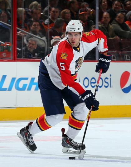 The Panthers' Aaron Ekblad has made an instant impact as an 18-year-old defenseman. (Getty)