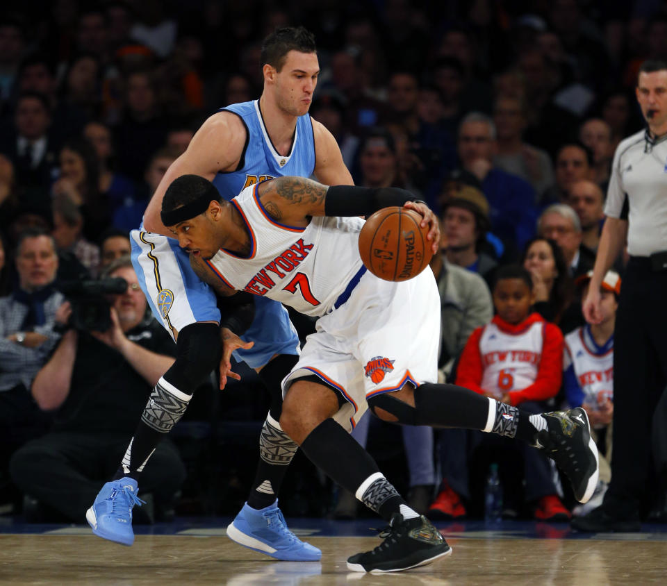 Danilo Gallinari was a centerpiece of New York's 2011 trade for Carmelo Anthony. (Reuters)