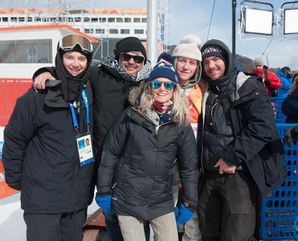 <p>Red Gerard won the USA’s first gold medal of the 2018 Olympics. Gerard’s family was in the stands to watch the 17 year-old take the top spot in the slopestyle competition. (Instagram | @redgerard ) </p>