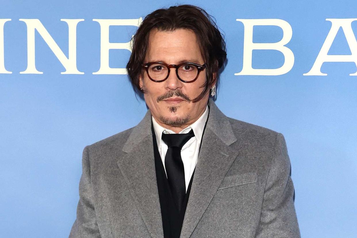 <p>Neil P. Mockford/Getty</p> Johnny Depp on April 15, 2024