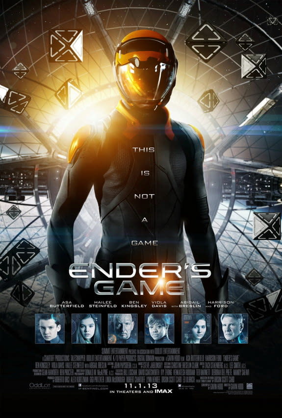 "Ender's Game" movie is due in theaters November 2013.