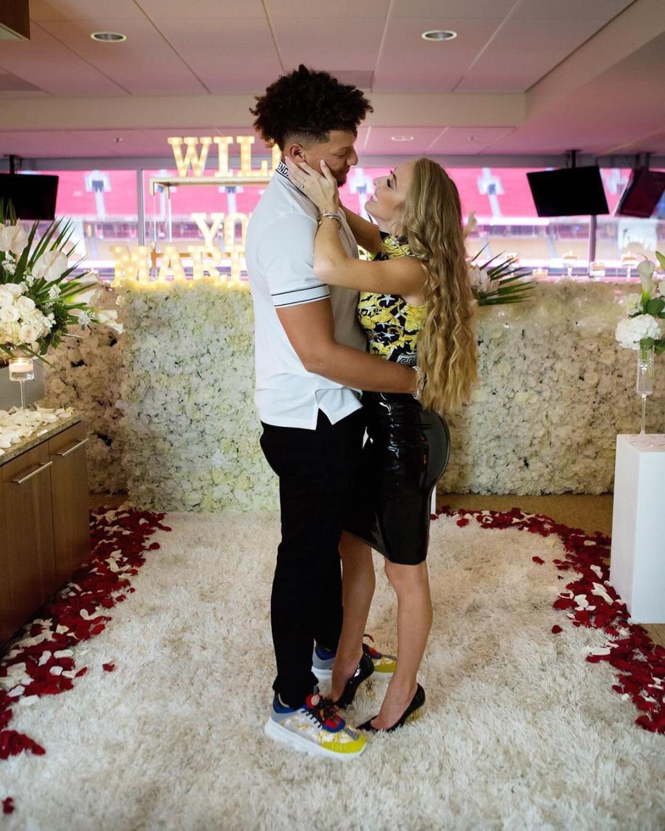 Brittany Matthews and Patrick Mahomes