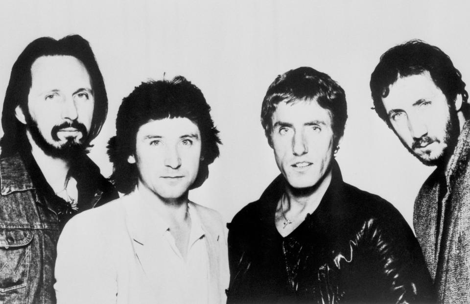 Members of the rock band The Who (from l-r) John Entwistle, Kenney Jones, Roger Daltrey and Pete Townshend. At least 11 young people were trampled or smothered to death today as thousands of rock fans rushed to grab the best seats at a concert given by the band in Cincinatti, Ohio.