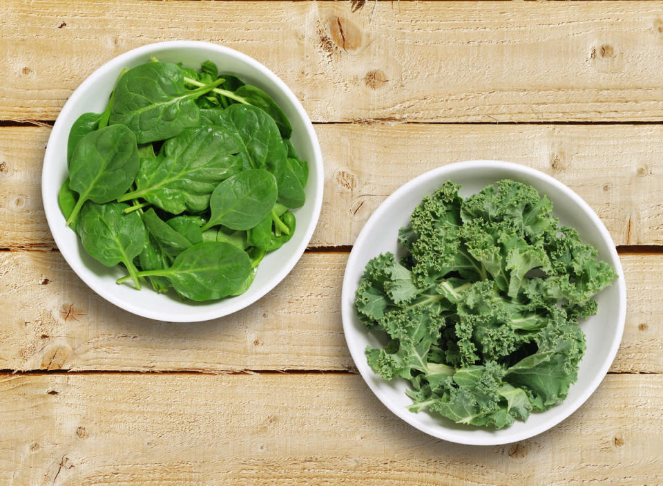 kale and spinach