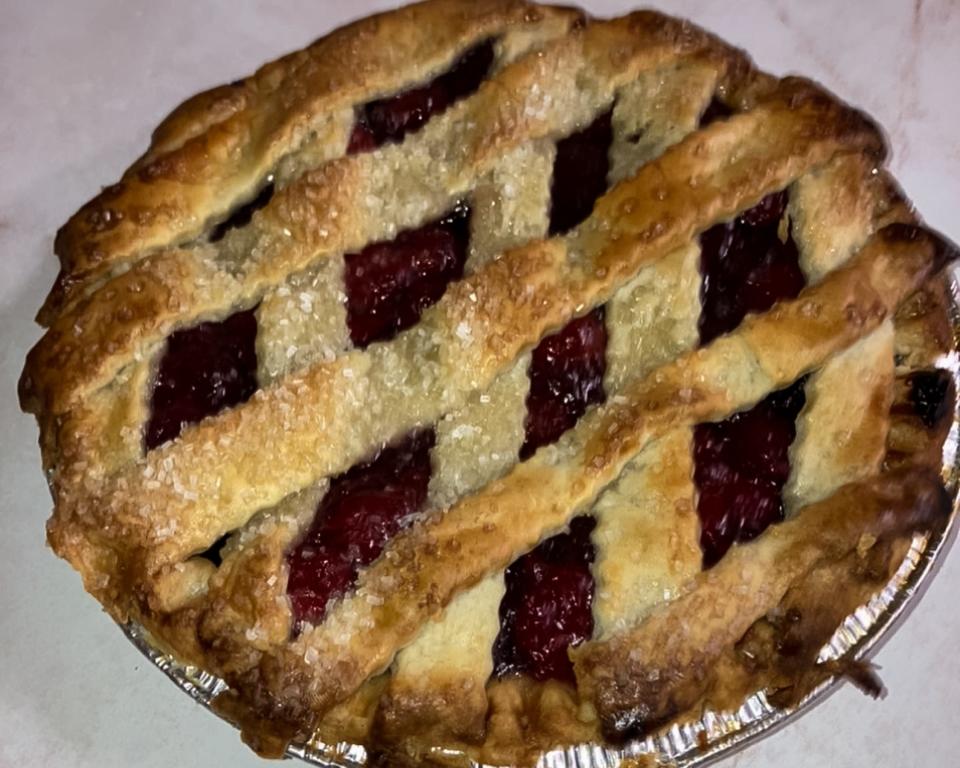 Cramer's Bakery, in Yardley, bakes their pies from scratch, including this cherry pie.