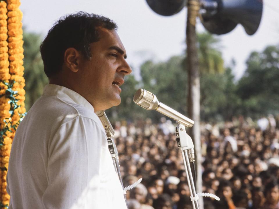 Rajiv Gandhi in 1984.