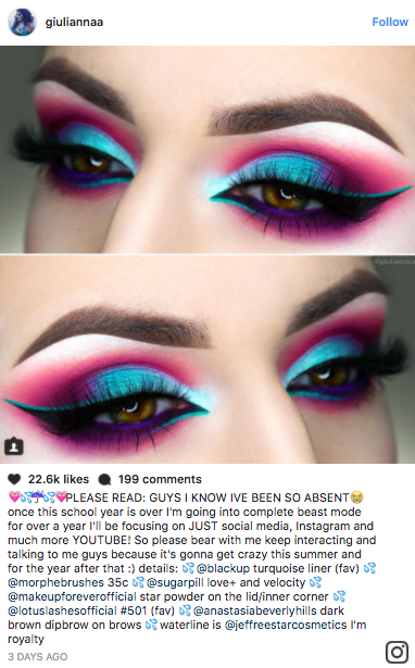 Layered eyeliner is blowing up Instagram right now. Here's how to get the multi-colored version of the classic winged liner look.