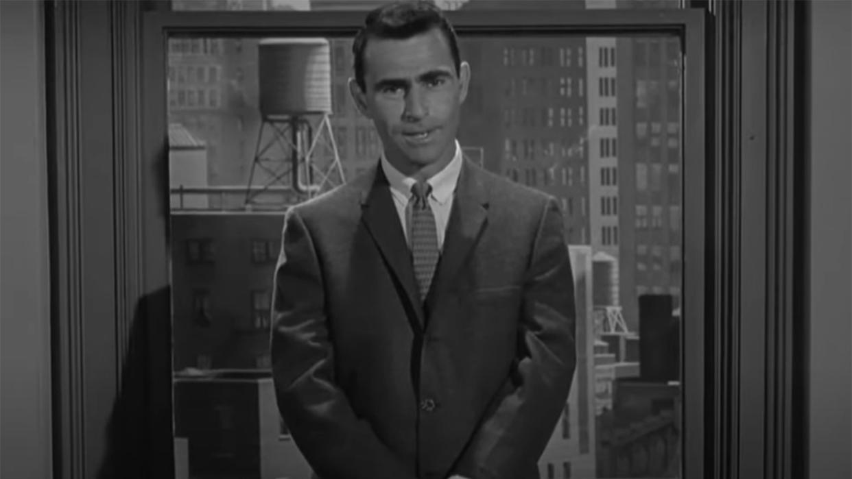  Rod Serling on The Twilight Zone in 1961. 