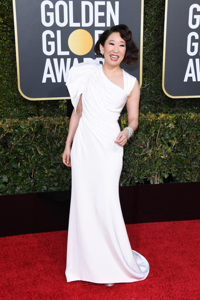 Sandra Oh put a new spin on the suits trend by wearing a tuxedo