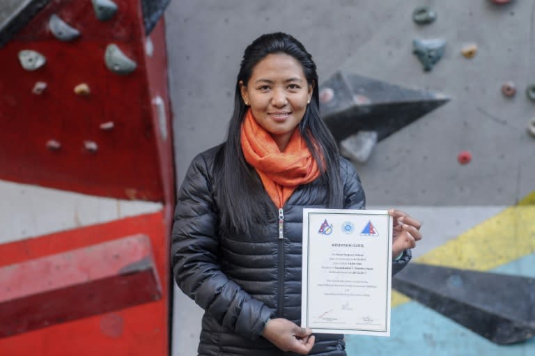 Sherpa hopes that she is just the first of many women from Nepal who will look to the fabled peaks of the Himalayas for a career