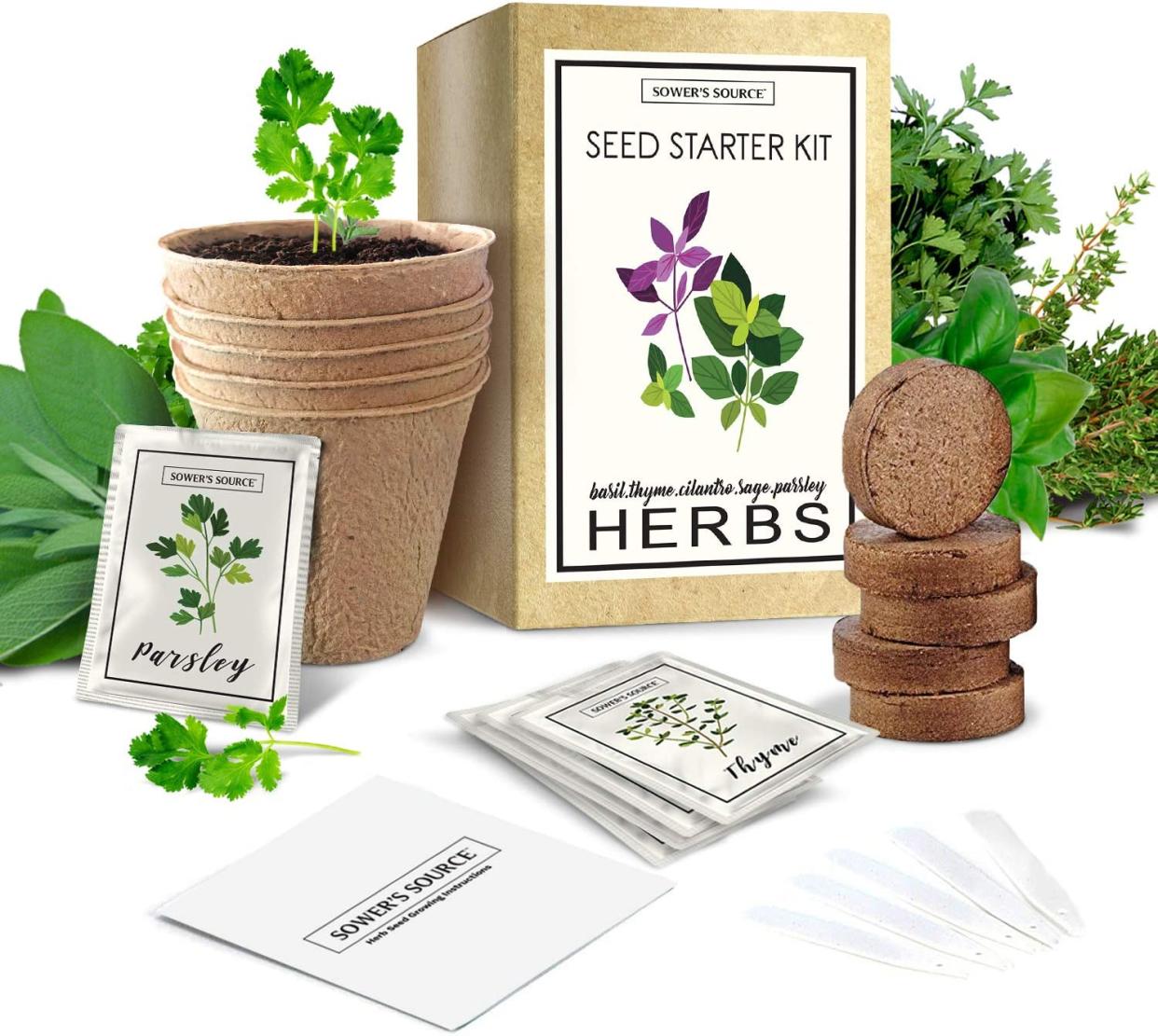 Sower’s Source Indoor Herb Garden Starter Kit