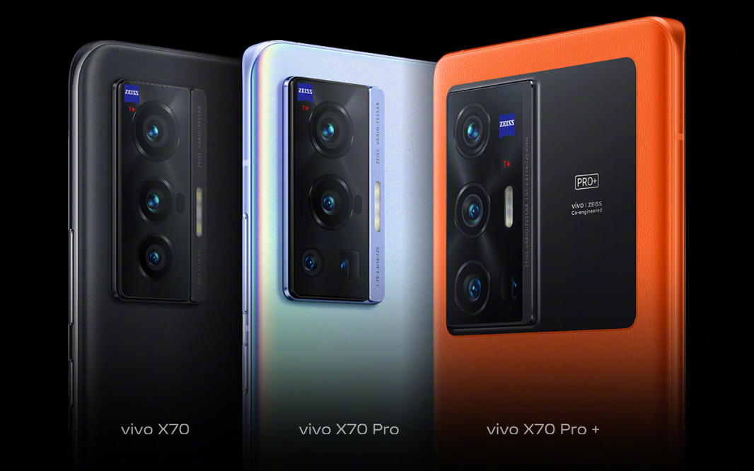 Vivo's X70 Pro+ does optical stabilization on all four rear cameras