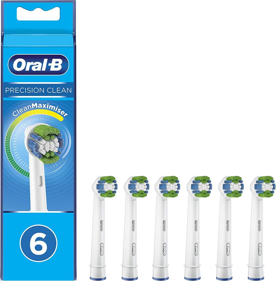 Oral-B Precision Clean Replacement Heads with Cleanmaximiser Technology. Image via Amazon.