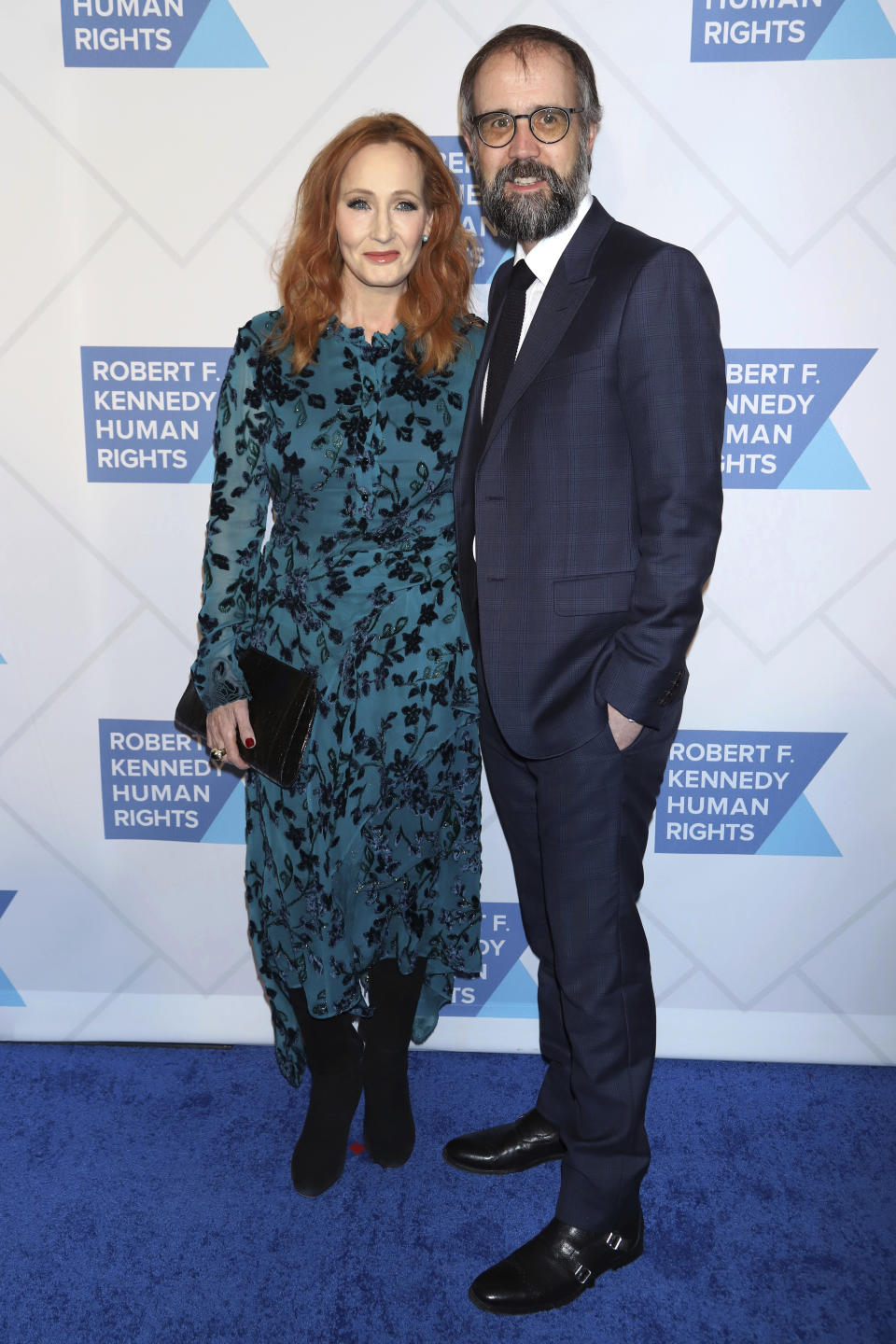 J.K. Rowling, left, and Neil Murray attend the 2019 Robert F. Kennedy Human Rights Ripple of Hope Awards at the New York Hilton Midtown on Thursday, Dec. 12, 2019, in New York. (Photo by Greg Allen/Invision/AP)