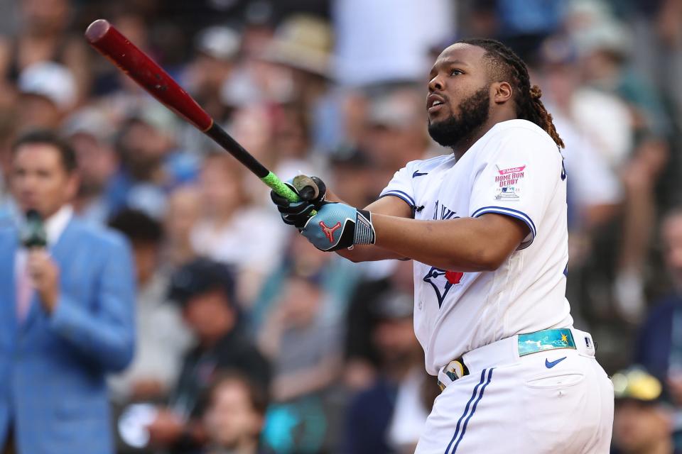 Vladimir Guerrero Jr. during Monday's Home Run Derby.