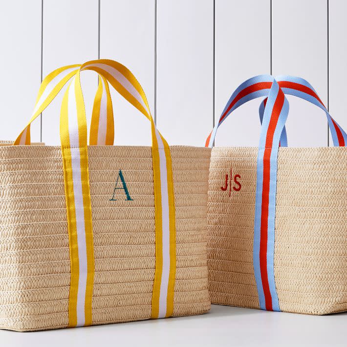 <p><a href="https://go.redirectingat.com?id=74968X1596630&url=https%3A%2F%2Fwww.markandgraham.com%2Fproducts%2Foversized-ribbon-straw-beach-tote%2F%3Fpkey%3Dcpersonalized-beach-bags&sref=https%3A%2F%2Fwww.thepioneerwoman.com%2Fholidays-celebrations%2Fgifts%2Fg42828178%2Fmothers-day-gifts%2F" rel="nofollow noopener" target="_blank" data-ylk="slk:Shop Now;elm:context_link;itc:0;sec:content-canvas" class="link ">Shop Now</a></p><p>Oversized Ribbon Straw Beach Tote</p><p>markandgraham.com</p><p>$99.00</p><span class="copyright">Mark and Graham</span>