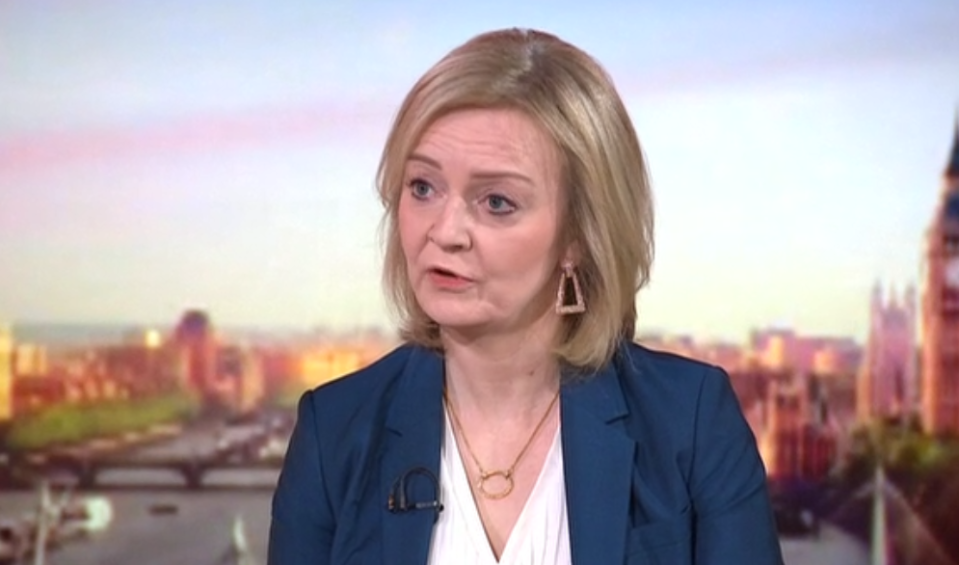 Liz Truss: 'If people want to support that struggle, I would support them in doing that.'