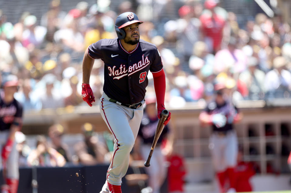 華盛頓國民Jeimer Candelario 。（MLB Photo by Sean M. Haffey/Getty Images）
