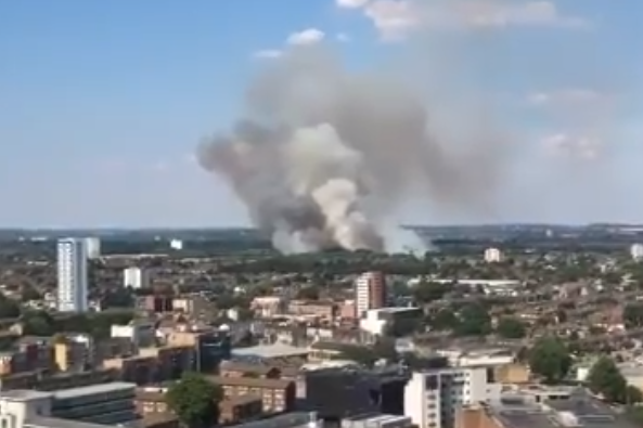 The fire on Wanstead Flats could be seen for miles (Dean Harding)