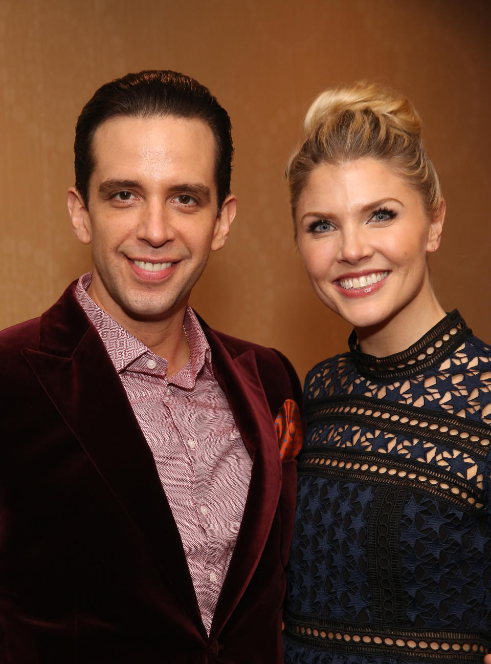 Actor Nick Cordero and wife Amanda Kloots. (Image via Getty Images)