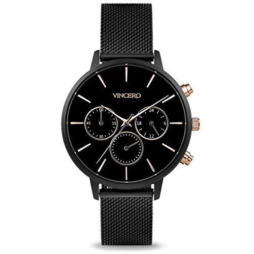 16) Kleio Wrist Watch with a Mesh Watch Band