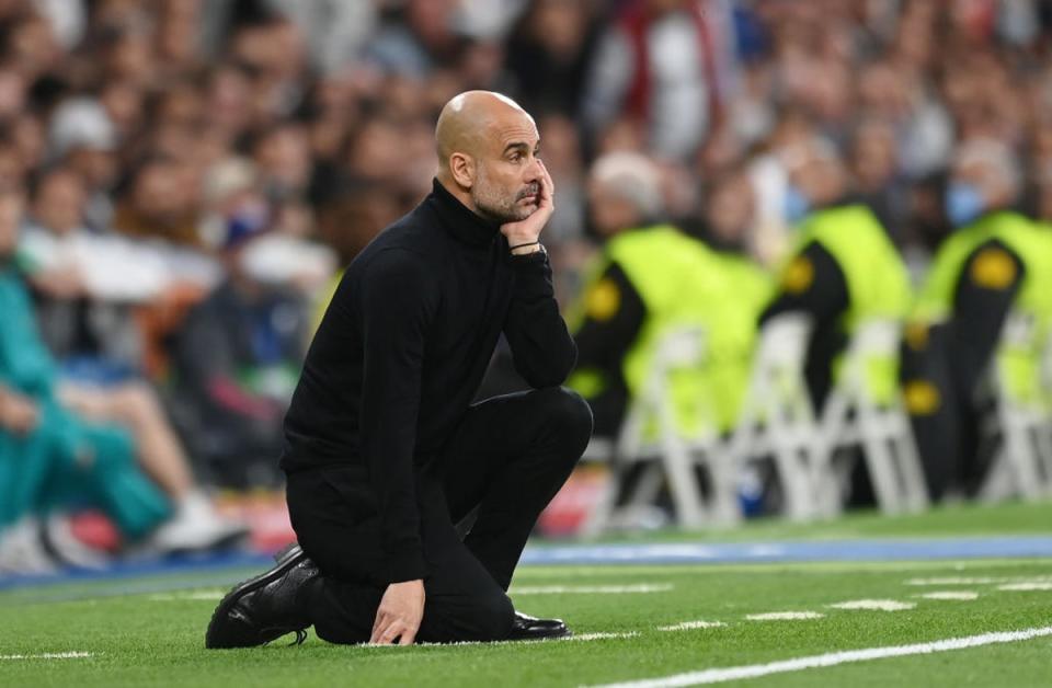 Guardiola watched his City side capitulate at the Bernabeu last year (Getty)