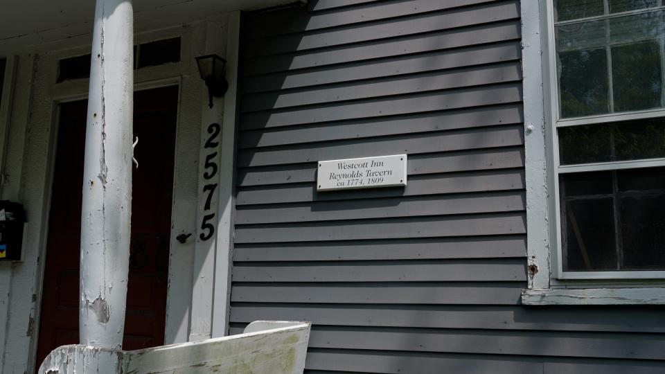 The Westcott Inn Reynolds Tavern, where Benjamin Franklin was said to have used his wit to procure a choice table by the fire.