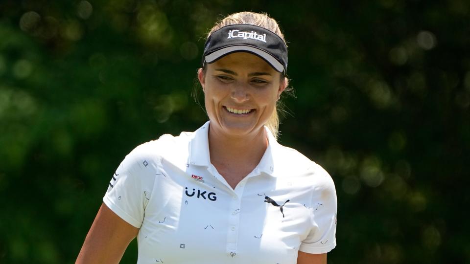 Lexi Thompson walks off the ninth hole during a practice round for the the U.S. Women's Open golf tournament at the Pine Needles Lodge & Golf Club in Southern Pines on Tuesday. Thompson hopes to contend again for an Open title after a disappointing finish last year.