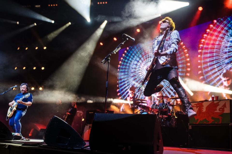 Manic Street Preachers, with Nicky Wire, right.