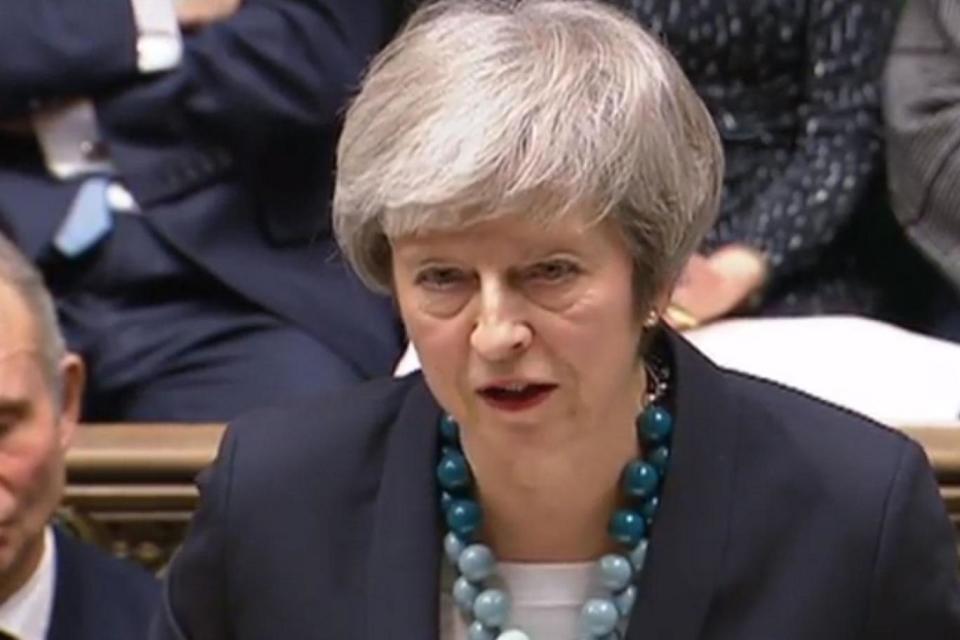 Theresa May delivers her update to the Commons today