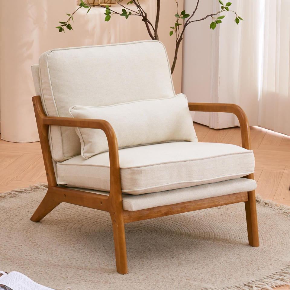 <p><a href="https://go.redirectingat.com?id=74968X1596630&url=https%3A%2F%2Fwww.walmart.com%2Fip%2FUBesGoo-Modern-Arm-Chair-Linen-Fabric-Upholstered-Comfy-Reading-Accent-Chair-with-Solid-Wood-Frame-Beige%2F1037605715&sref=https%3A%2F%2Fwww.prevention.com%2Flife%2Fg60826954%2Fbest-walmart-deals-may-2024%2F" rel="nofollow noopener" target="_blank" data-ylk="slk:Shop Now;elm:context_link;itc:0;sec:content-canvas" class="link ">Shop Now</a></p><p>Modern Arm Chair</p><p>walmart.com</p><p>$124.99</p>