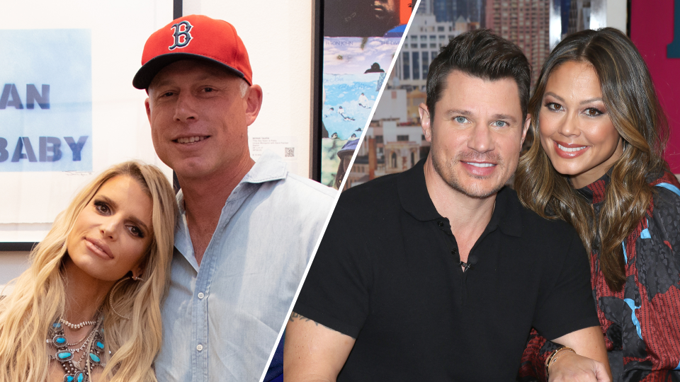 Jessica married Eric Johnson in 2014 and they share three children. Nick also has three kids — with his second wife, Vanessa Lachey. (Photos: Getty Images)
