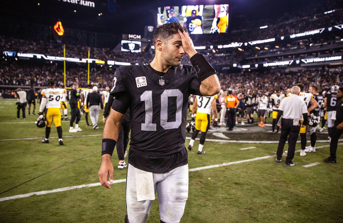 Raiders Rule Out QB Jimmy Garoppolo For Week 4