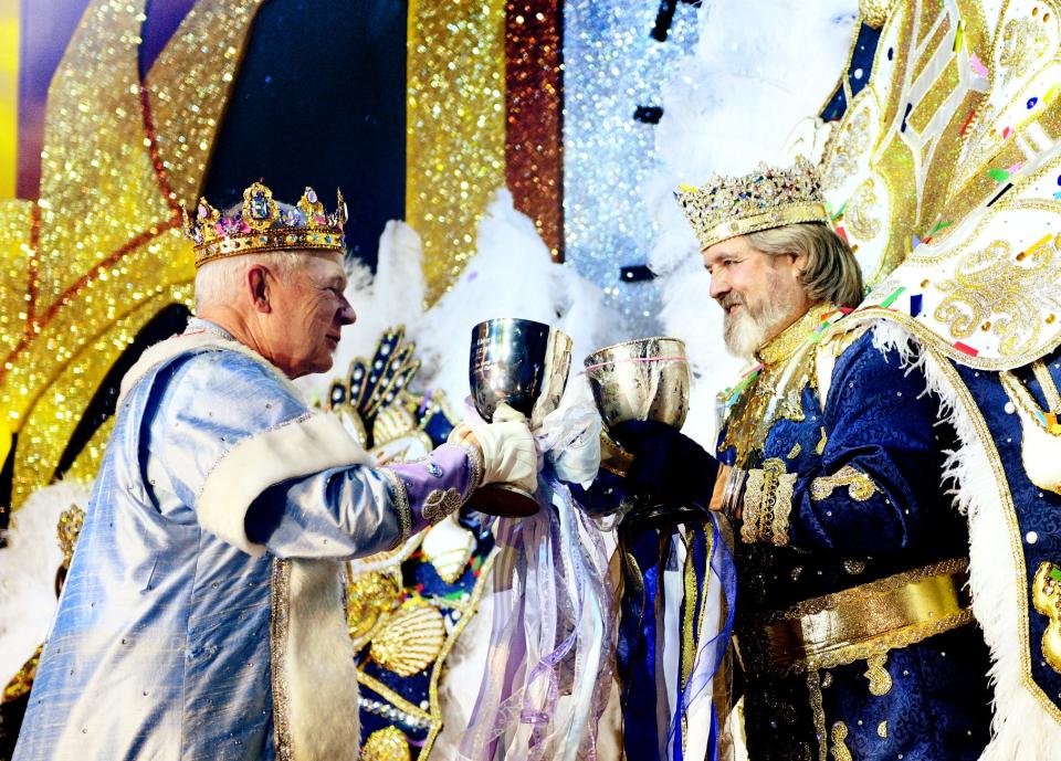 King Gemini XXXV Roger Lites during the Krewe of Gemini Grande Bal XXXV, Reality and Fantasy, Saturday evening, January 27, 2024, at the Shreveport Convention Center.