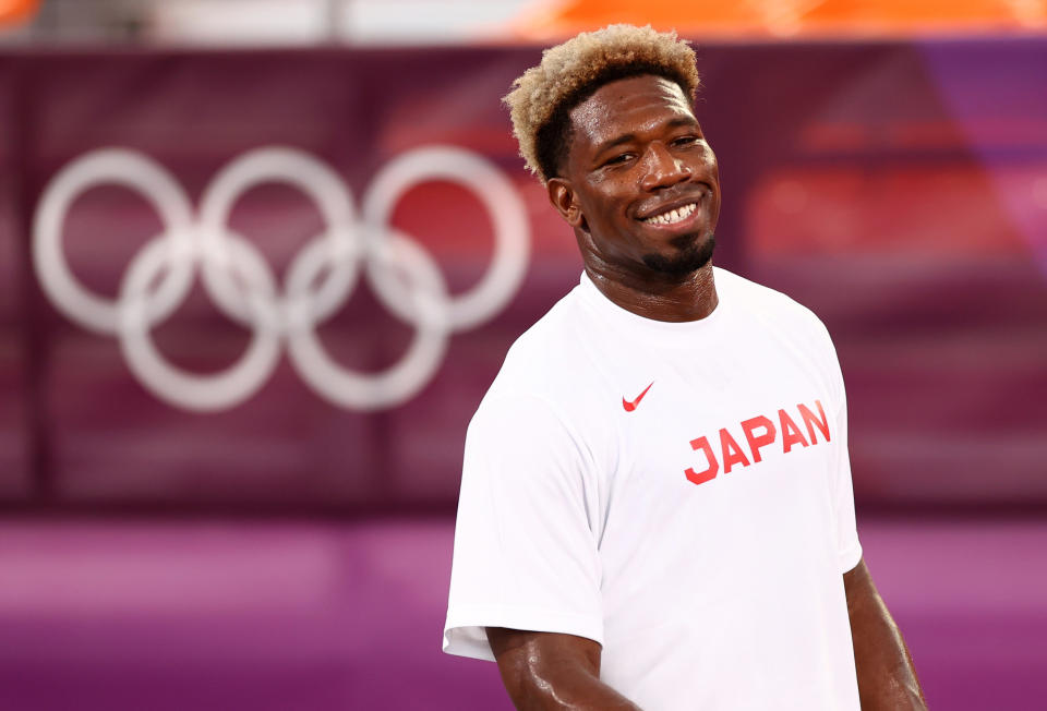 Ira Brown is hoping to help lead Japan to an unexpected 3x3 basketball Olympic gold medal. (REUTERS/Andrew Boyers)