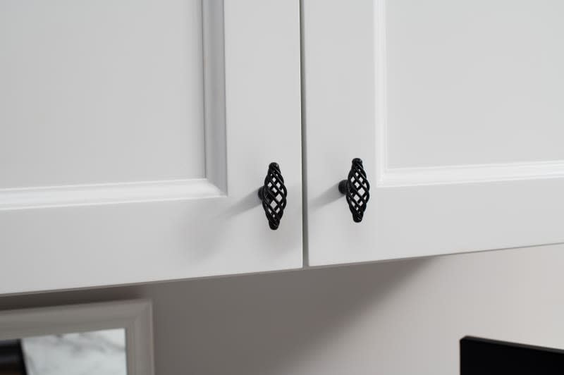 kitchen cabinet handles wood modern door strrl white