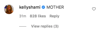 Kelly Shami said, "mother"