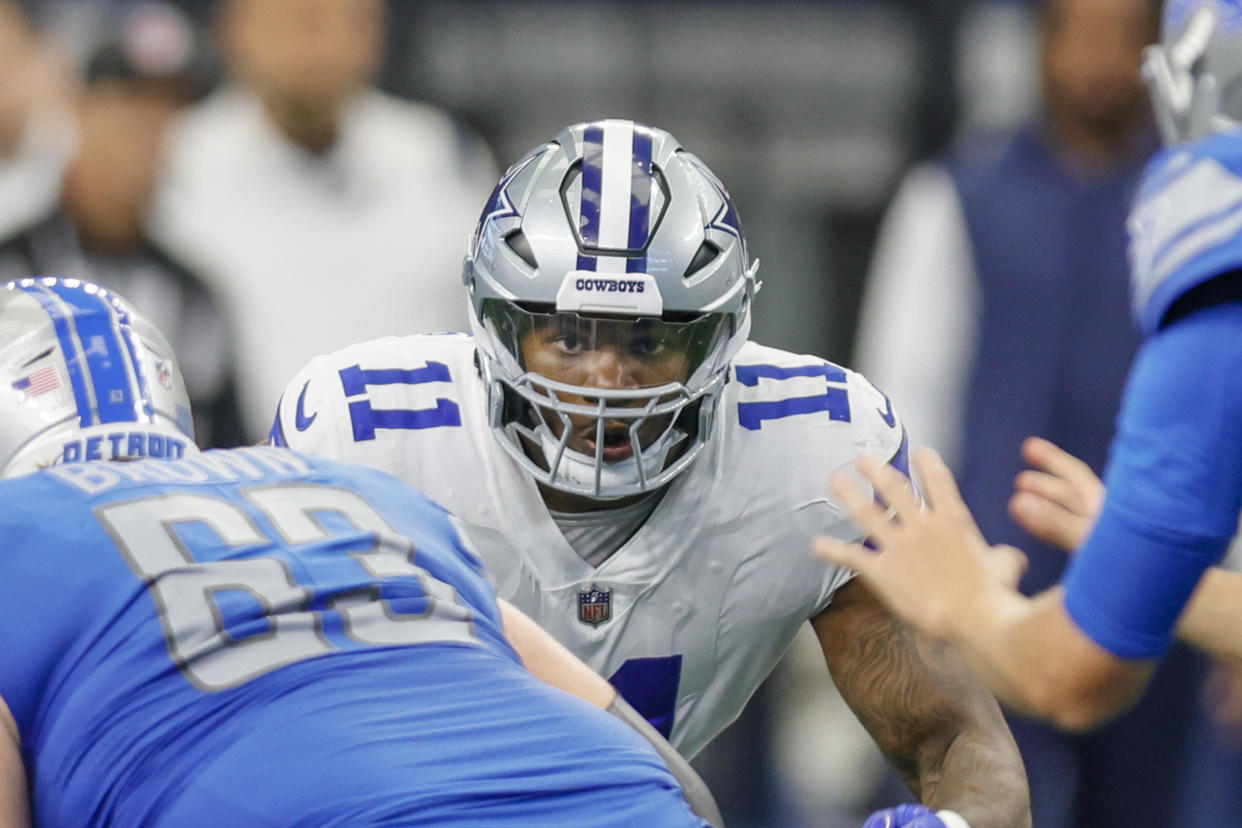 Dallas Cowboys star linebacker Micah Parsons is tied for the league lead with seven sacks this season, and that's only part of the story. (Photo by Matthew Pearce/Icon Sportswire via Getty Images)