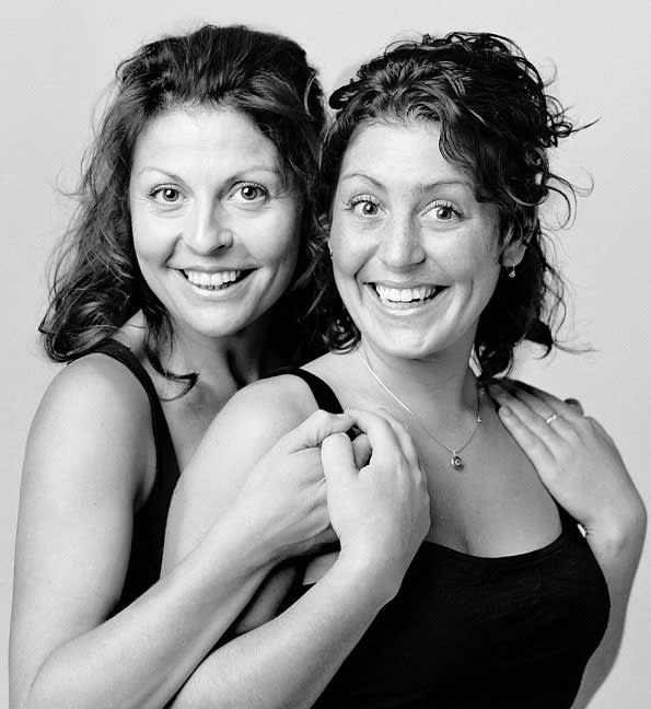 Marie Chantal (left) and Nancy Paul, pictured in Montreal in 2004, share remarkably similar features. <a href="http://www.francoisbrunelle.com/index.php?id=3&lang=en" rel="nofollow noopener" target="_blank" data-ylk="slk:(Photo by François Brunelle);elm:context_link;itc:0;sec:content-canvas" class="link ">(Photo by François Brunelle)</a>