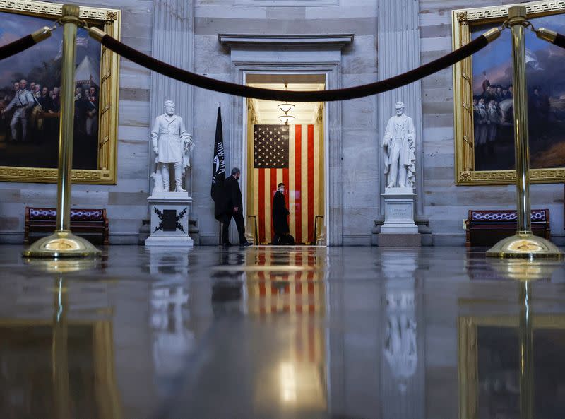 The U.S. Capitol on the eve of the first anniversary of the January 6, 2021 attack on the U.S. Capitol in Washington