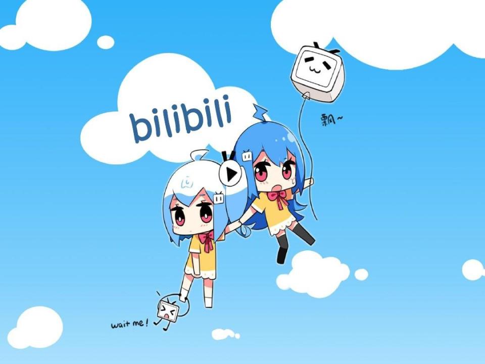 Anime logo art for Bilbili.