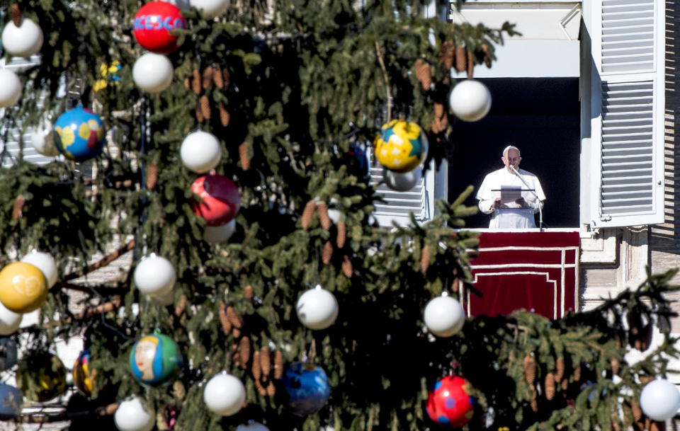 Pope Francis holds Angelus Prayer